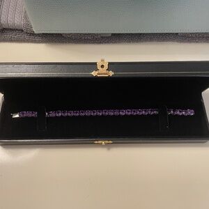 Amethyst tennis bracelet